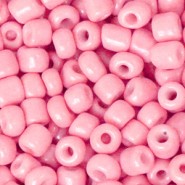 Glas rocailles kralen 6/0 (4mm) Carnation pink